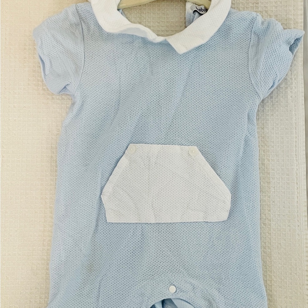 Babidu Light Blue Baby Romper